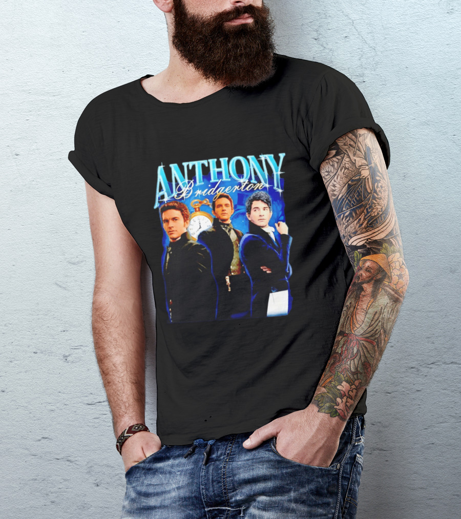 Anthony Bridgerton Netflix Series Character With T-Shirt