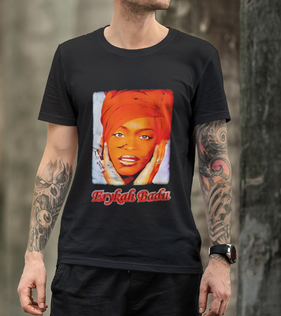 Erykah Badu Iconic Headwrap And Face T-Shirt