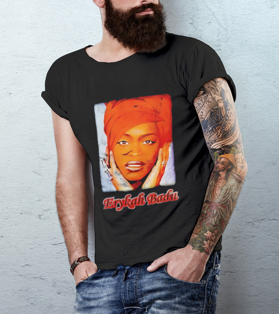 Erykah Badu Iconic Headwrap And Face T-Shirt
