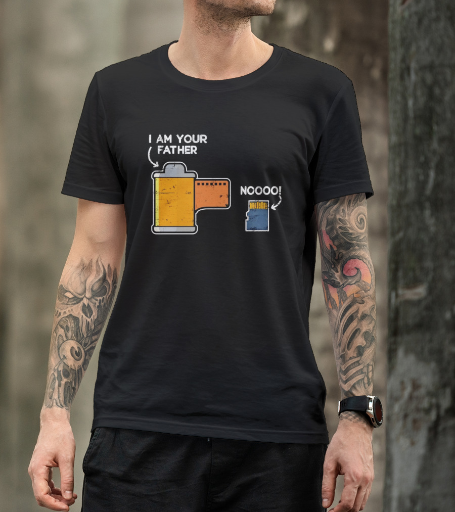 I Am Your Father Film Roll MicroSD Noooo Star Wars T-Shirt
