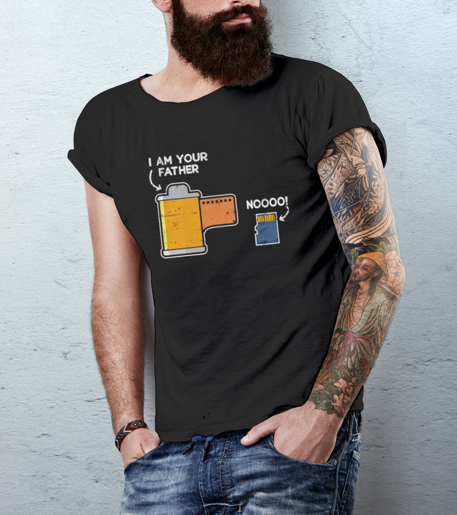 I Am Your Father Film Roll MicroSD Noooo Star Wars T-Shirt