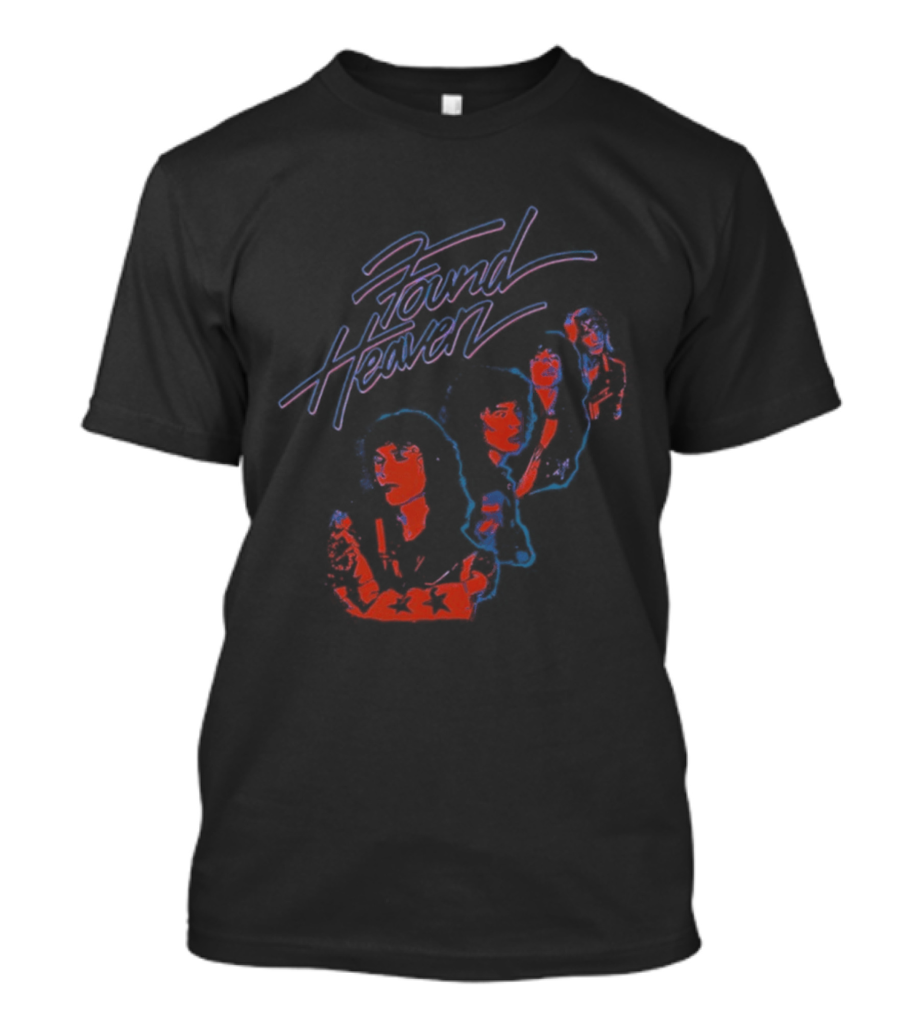 Found Heaven Neon Retro Colorful Abstract T-Shirt