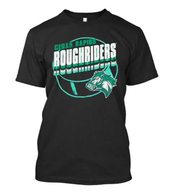 Cedar Rapids RoughRiders Horse Head T-Shirt