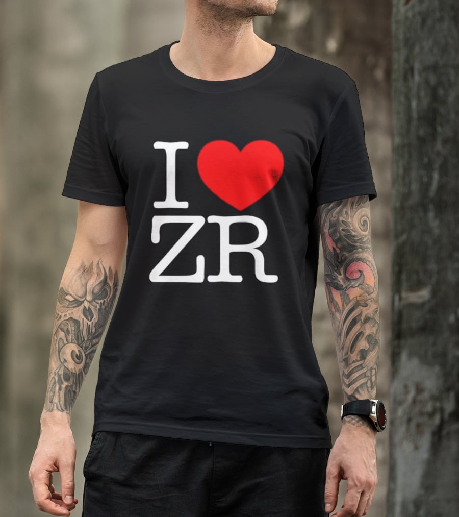 I Love ZR Red Heart T-Shirt
