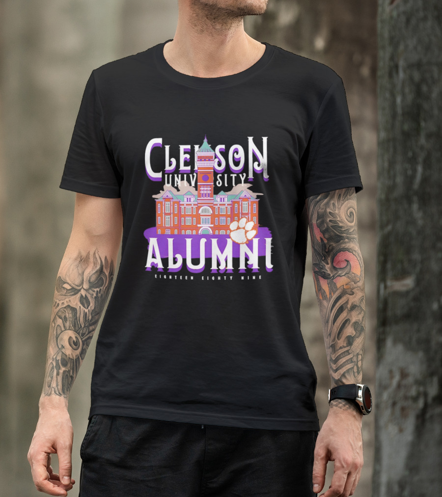 Clemson University Alumni Eighteen Eighty Nine Campus Tigers T-Shirt