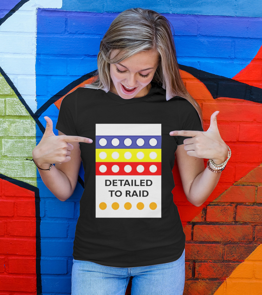 Detailed To Raid Colorful Circle Stripes T-Shirt