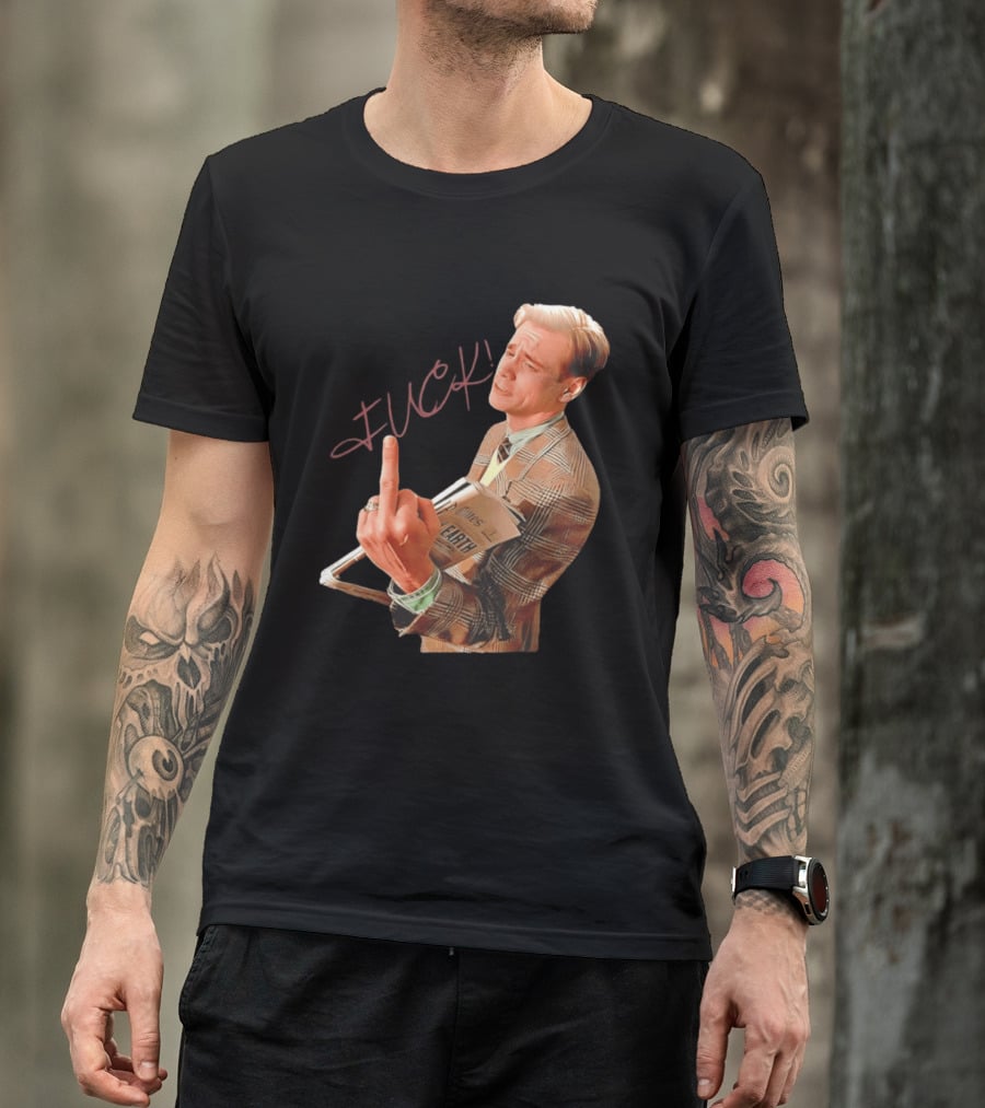 Jim Carrey Truman Show Middle Finger Meme Fuck Scene T-Shirt