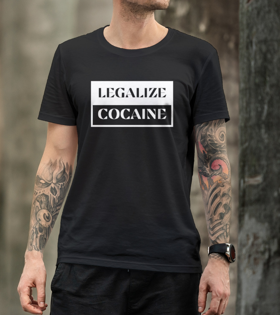 Legalize Cocaine Stencil T-Shirt