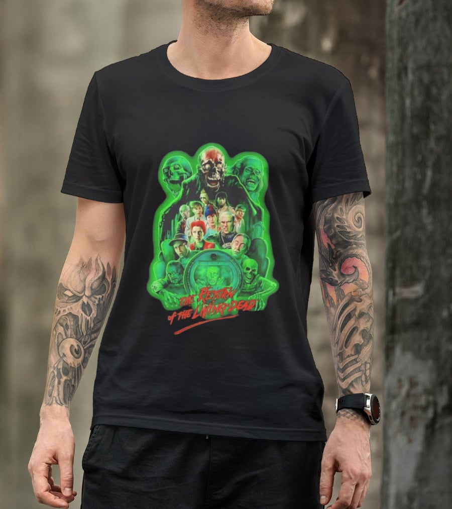 The Return Of The Living Dead 1985 Horror Zombie Movie Characters T-Shirt