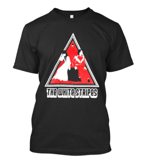 The White Stripes Triangle Red And White Duo T-Shirt
