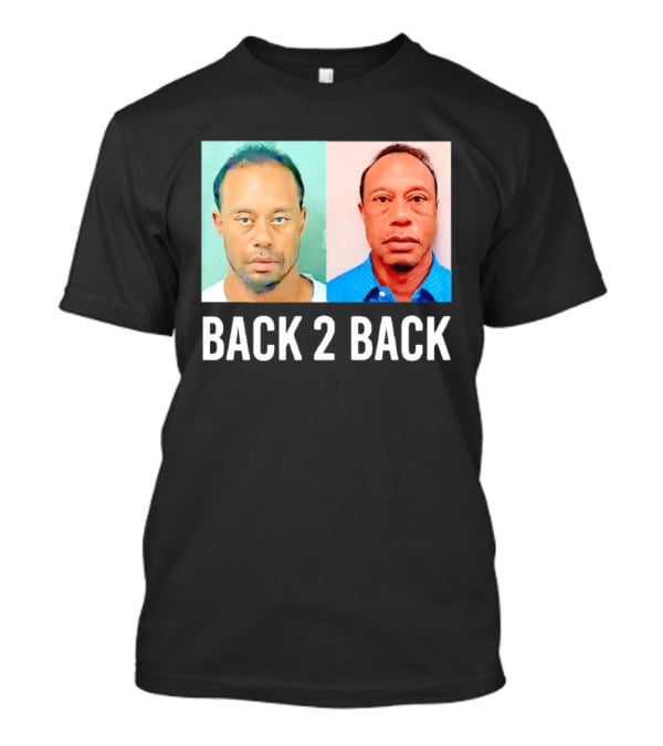Tiger Woods Back 2 Back Shot Photo Collage T-Shirt