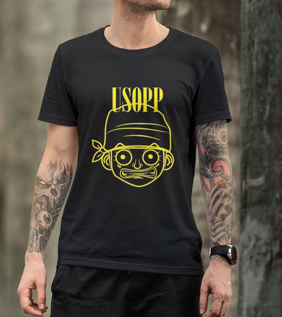 Ussop One Piece Straw Hat Crew Bandana Fan T-Shirt