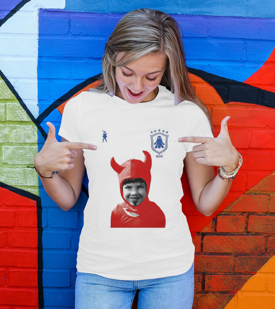 Seleção Diabo Problem Child Red Devil Costume T-Shirt