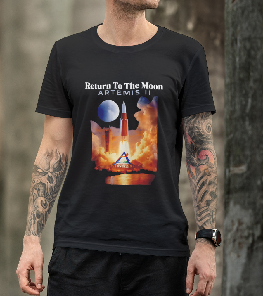 Artemis II Return To The Moon Rocket Launch NASA Mission T-Shirt