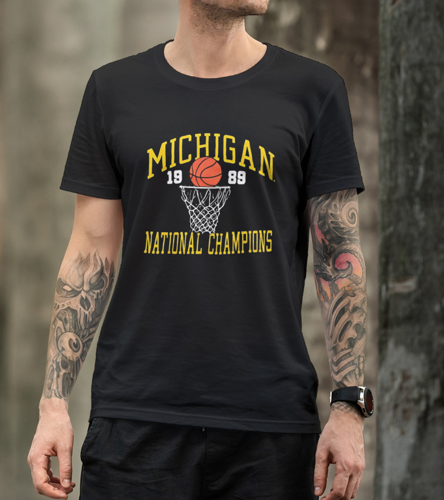 Michigan 1989 Basketball National Champions T-Shirt