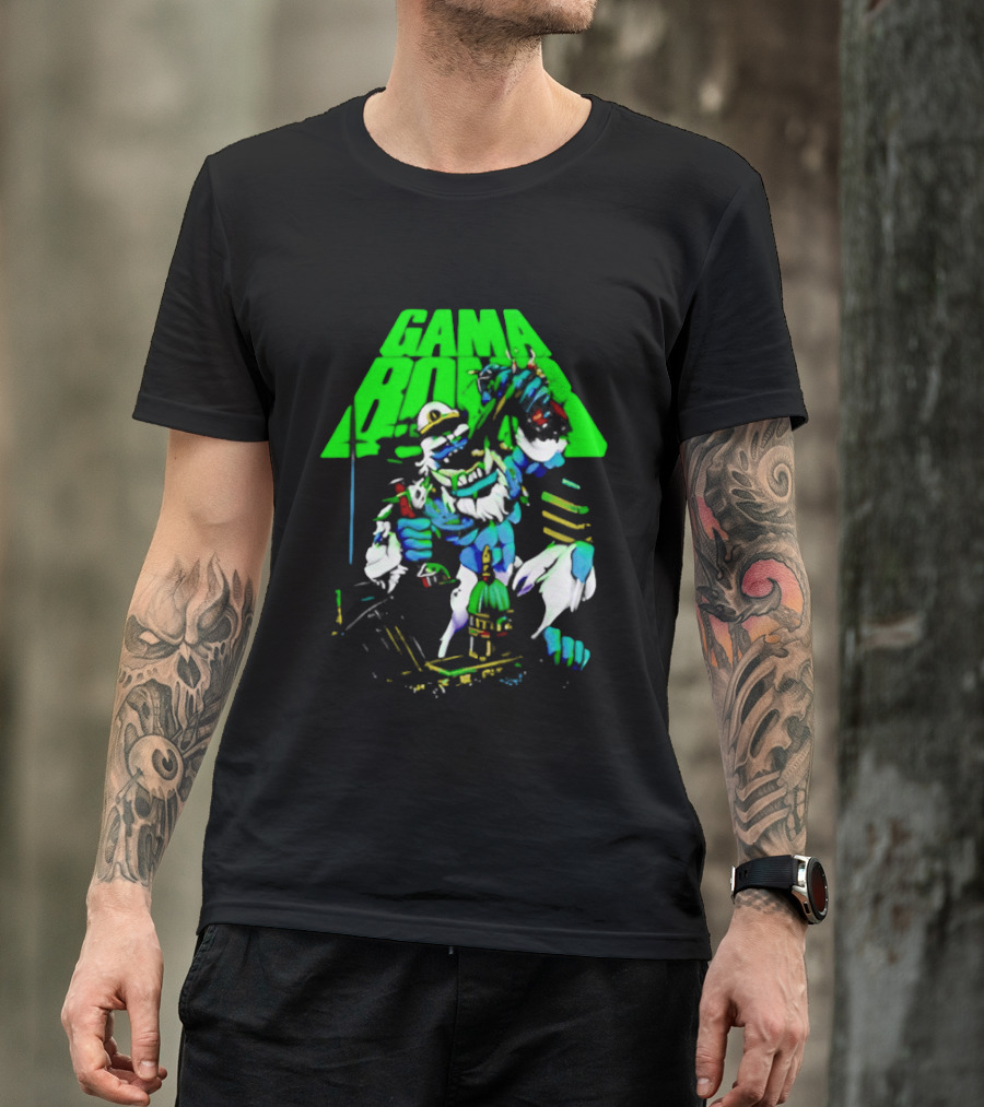 Gama Bomb Drink Up Skeleton Monster Cheers T-Shirt