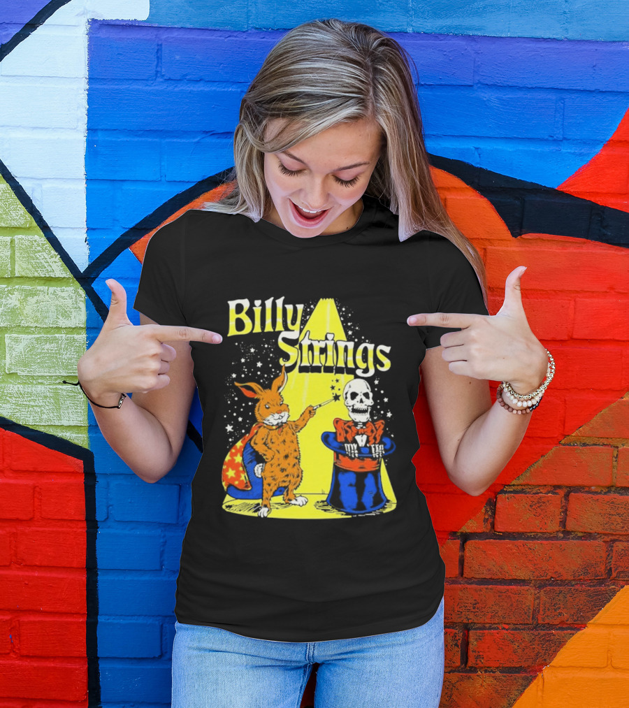 Billy Strings Rabbit Magician Skeleton Star Cape T-Shirt