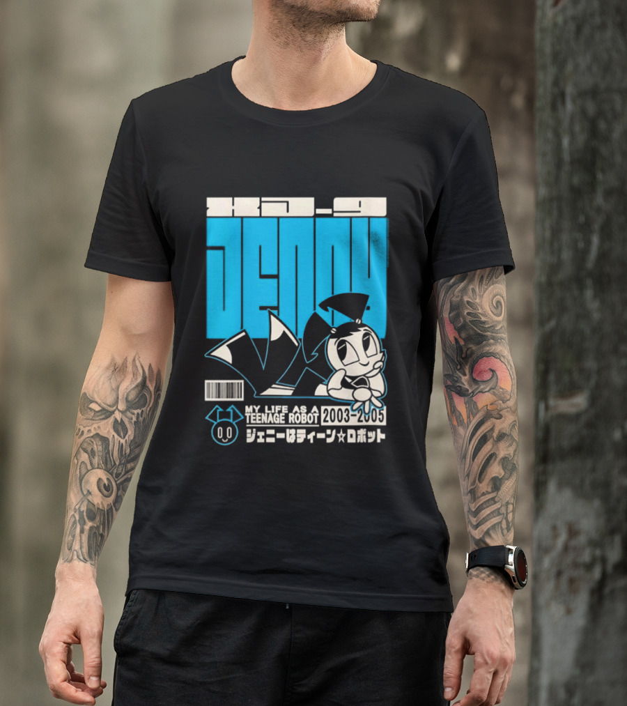 Jenny Kanji My Life As A Teenage Robot 2003 2005 Retro Manga Anime T-Shirt