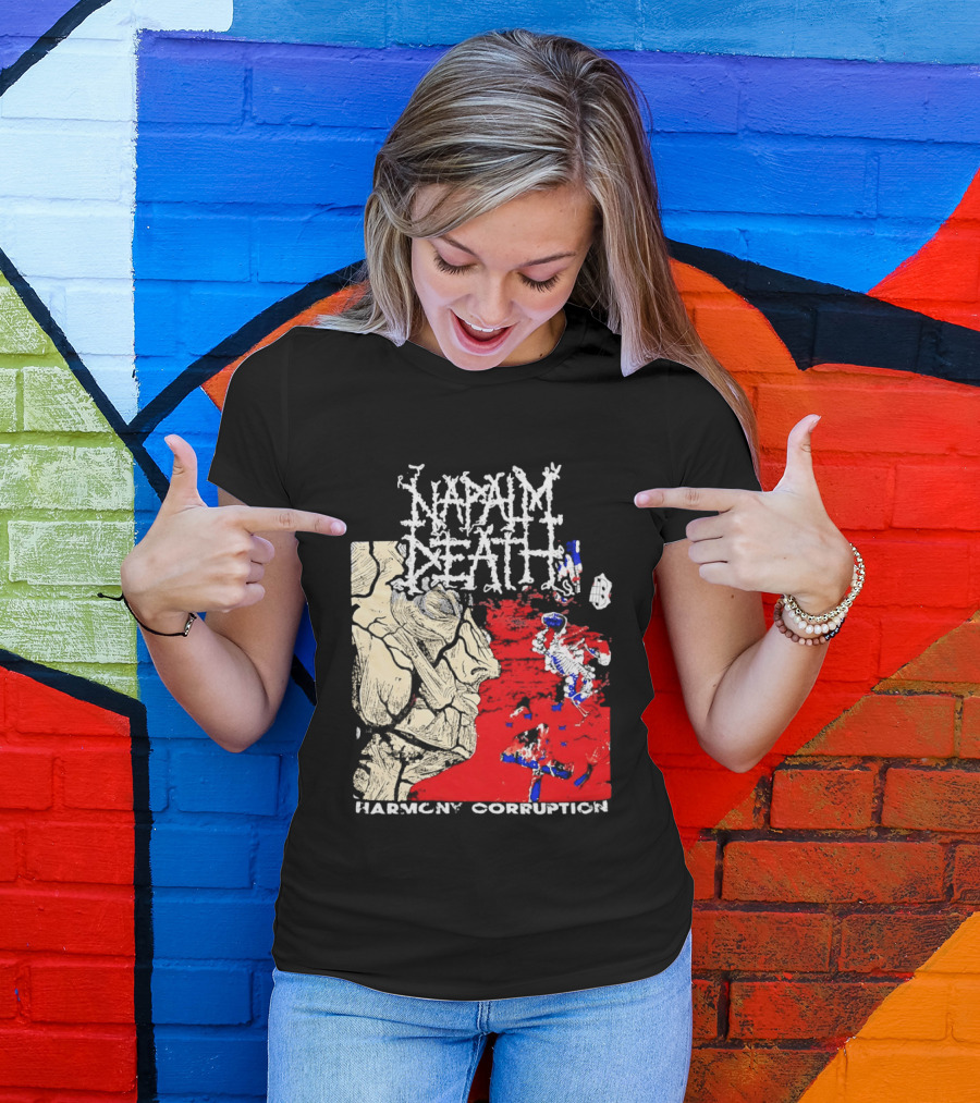 Napalm Death Harmony Corruption Abstract T-Shirt