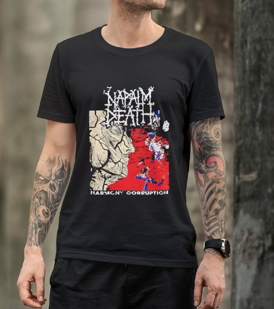 Napalm Death Harmony Corruption Abstract T-Shirt