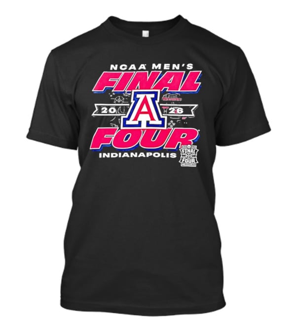 NCAA Men's Final Four Arizona Wildcats Indianapolis 2026 T-Shirt
