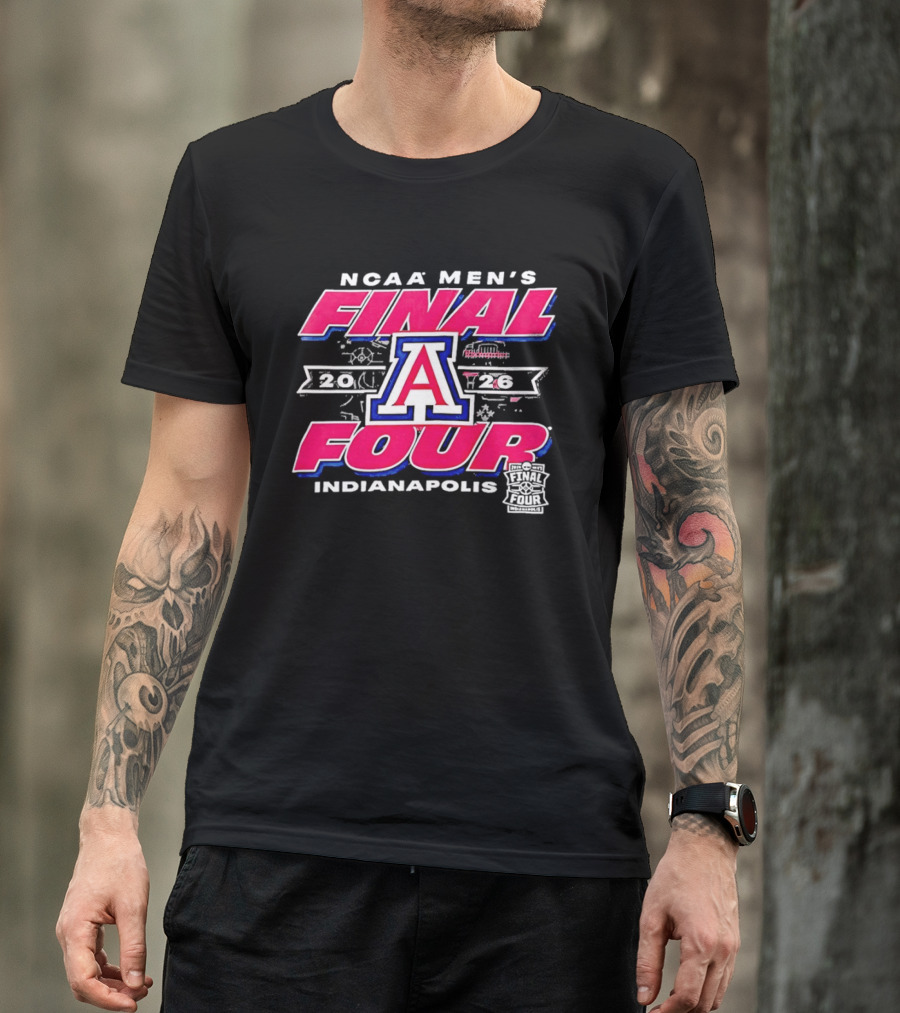 NCAA Men's Final Four Arizona Wildcats Indianapolis 2026 T-Shirt
