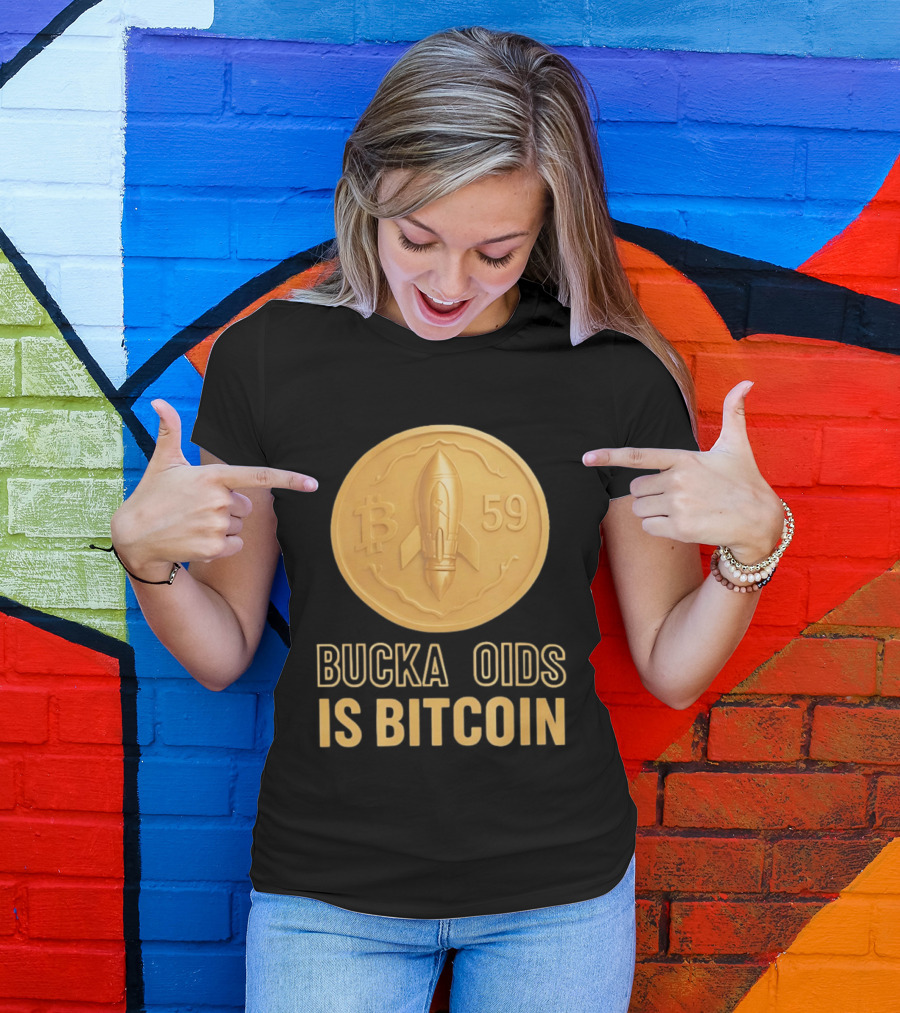 Buckazoids Bitcoin Rocket Coin B 59 T-Shirt