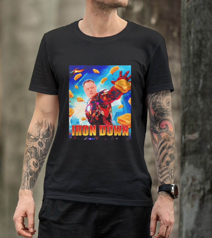 Iron Down Meme Toasted Hero Explosion T-Shirt