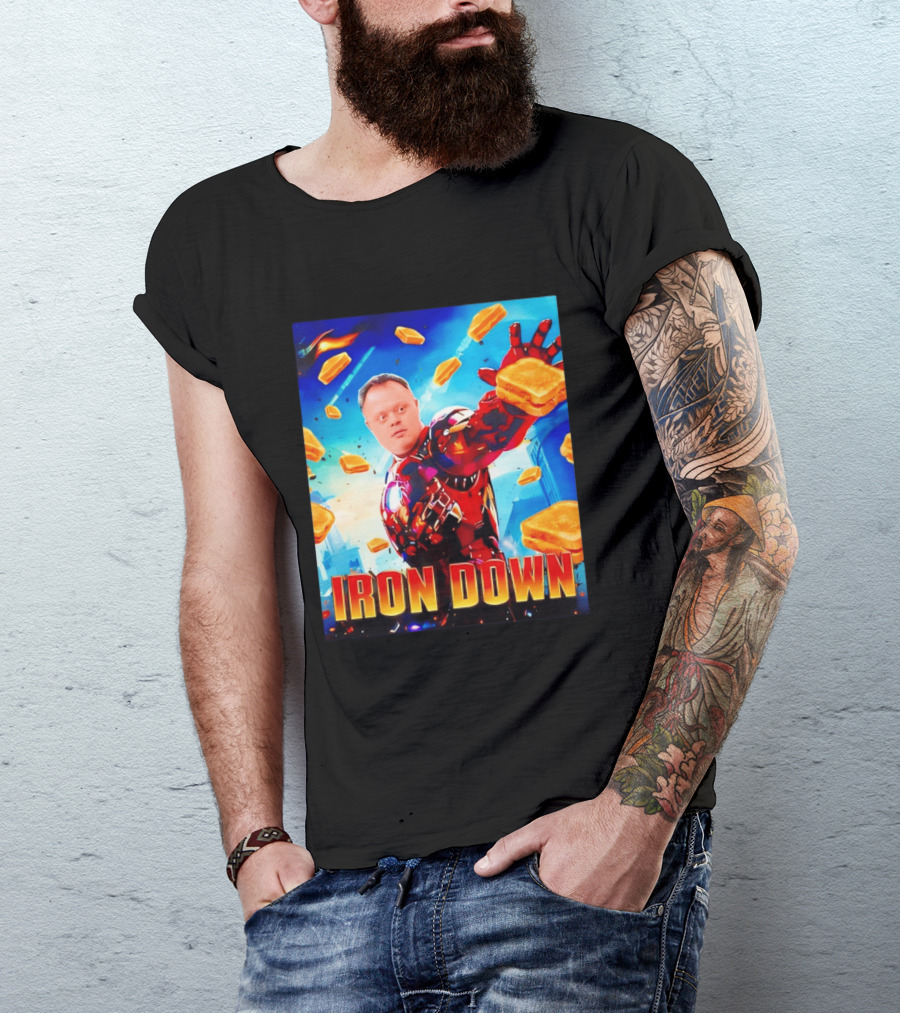 Iron Down Meme Toasted Hero Explosion T-Shirt