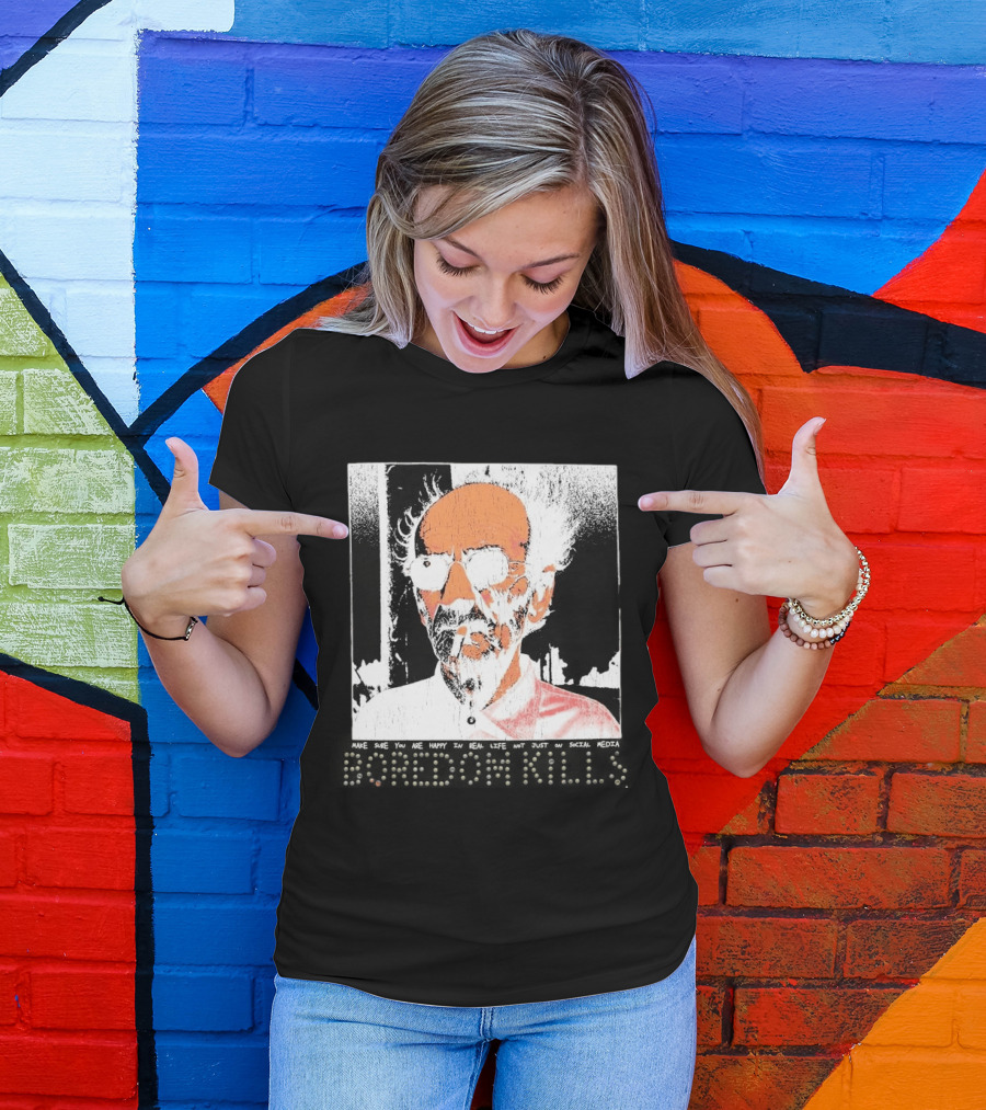 Make Sure You Are Happy In Real Life Andy Warhol Teacher T-Shirt