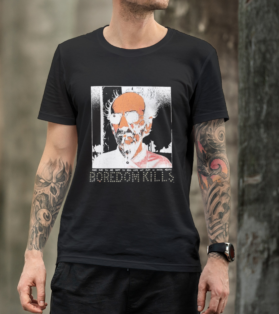 Make Sure You Are Happy In Real Life Andy Warhol Teacher T-Shirt