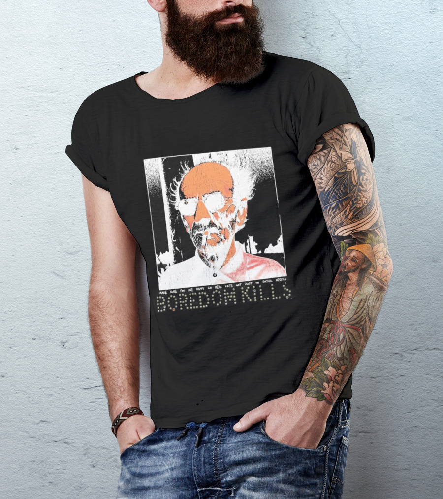 Make Sure You Are Happy In Real Life Andy Warhol Teacher T-Shirt