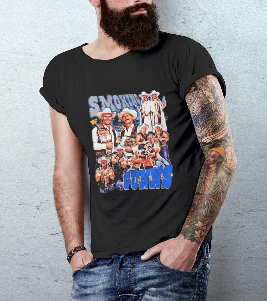 Smoking Guns Bart Gunn And Billy Gunn WWF Cowboys Champions T-Shirt