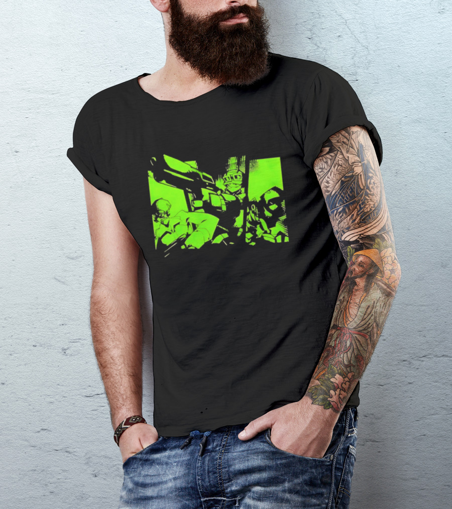 TimeSplitters Green Video Game Characters Neon T-Shirt