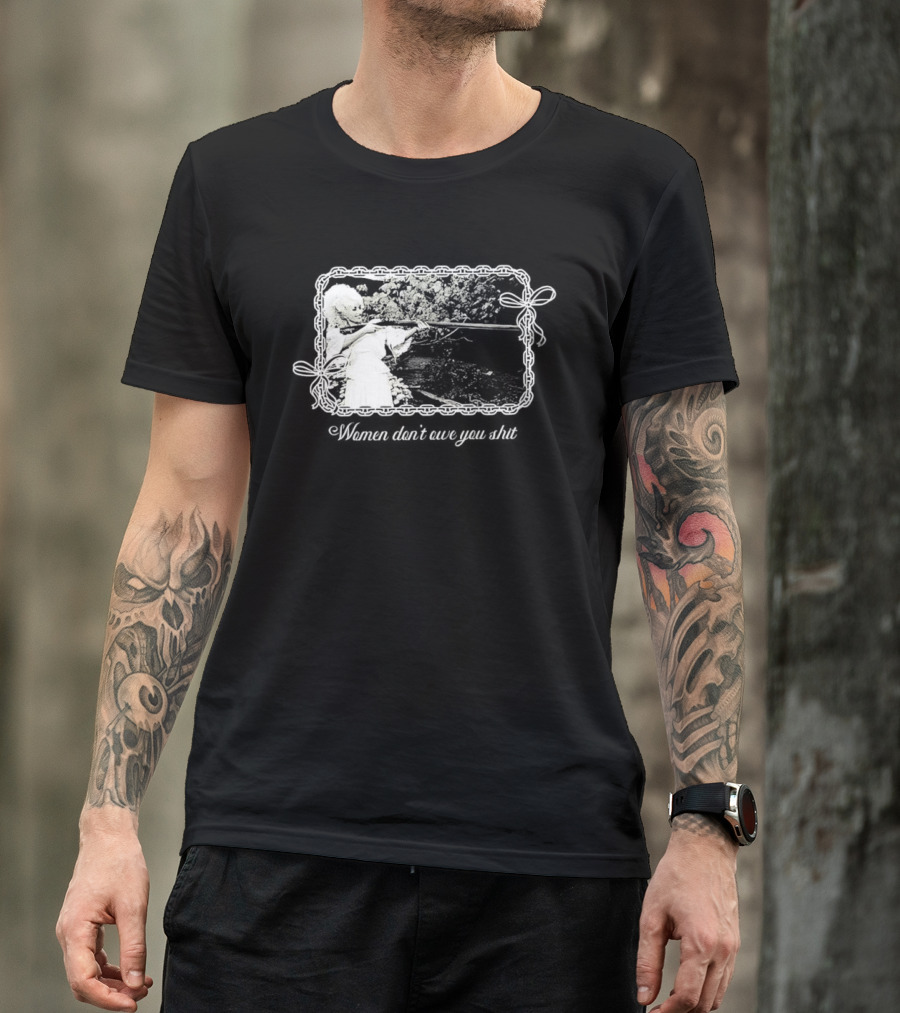 Women Don't Owe You Shit Feminist Message Retro Cottagecore Aesthetic T-Shirt