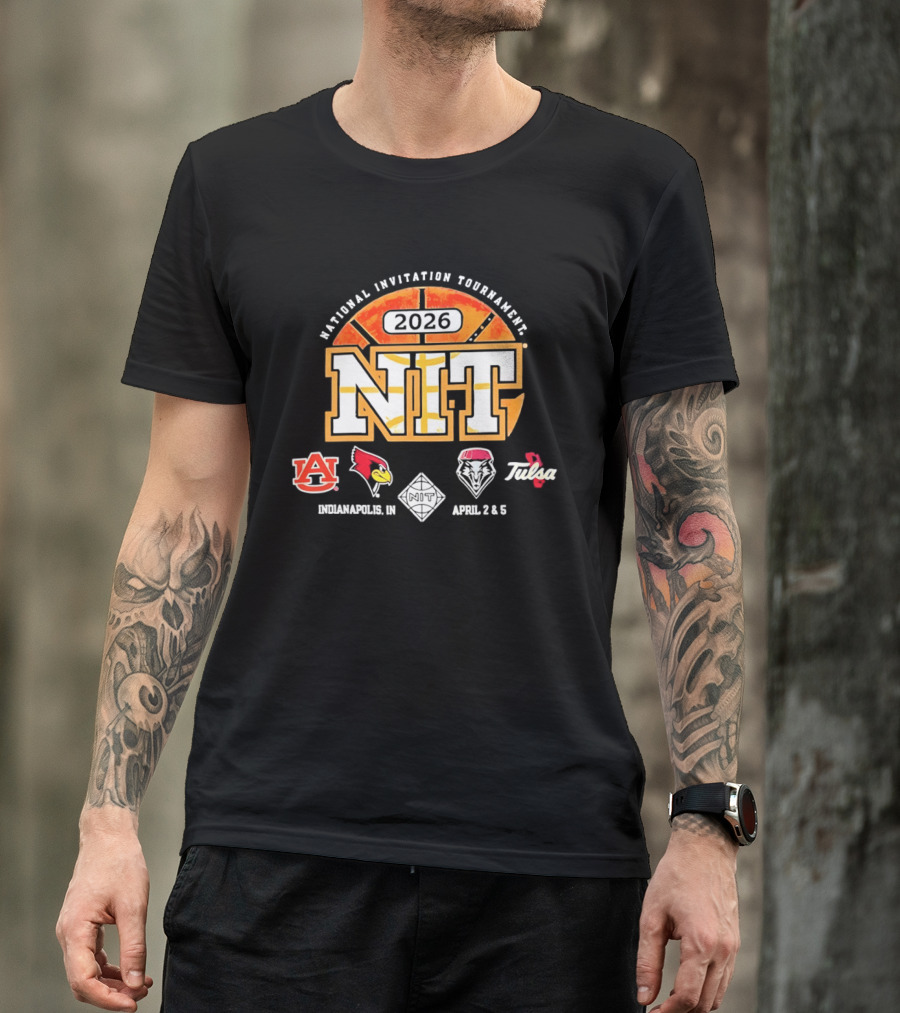 National Invitation Tournament NIT 2026 Indianapolis April 2 4 Auburn Illinois State New Mexico Toledo T-Shirt
