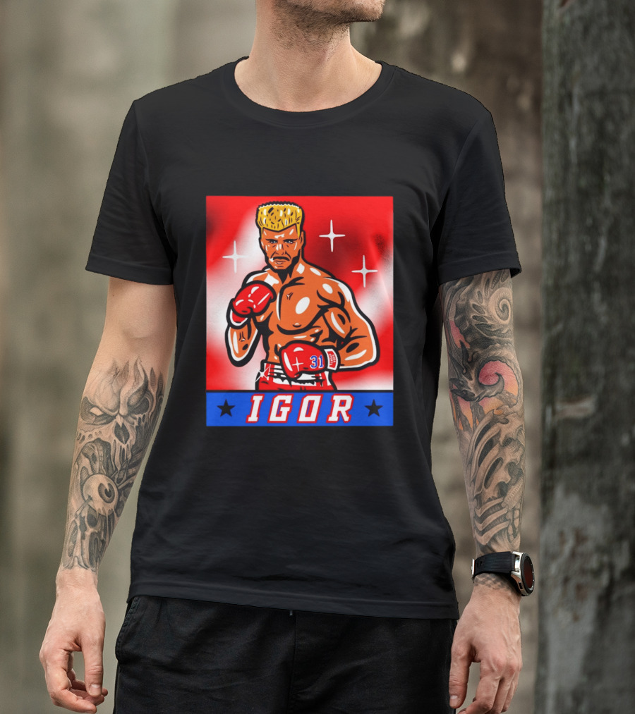 Igor Drago I Must Break You New York Rangers Boxing T-Shirt