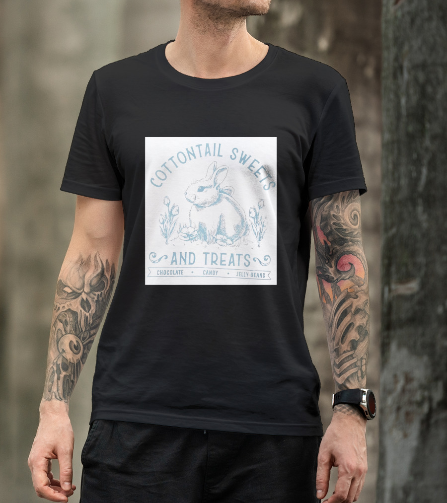 Cottontail Sweets And Treats Chocolate Candy Jelly Beans T-Shirt