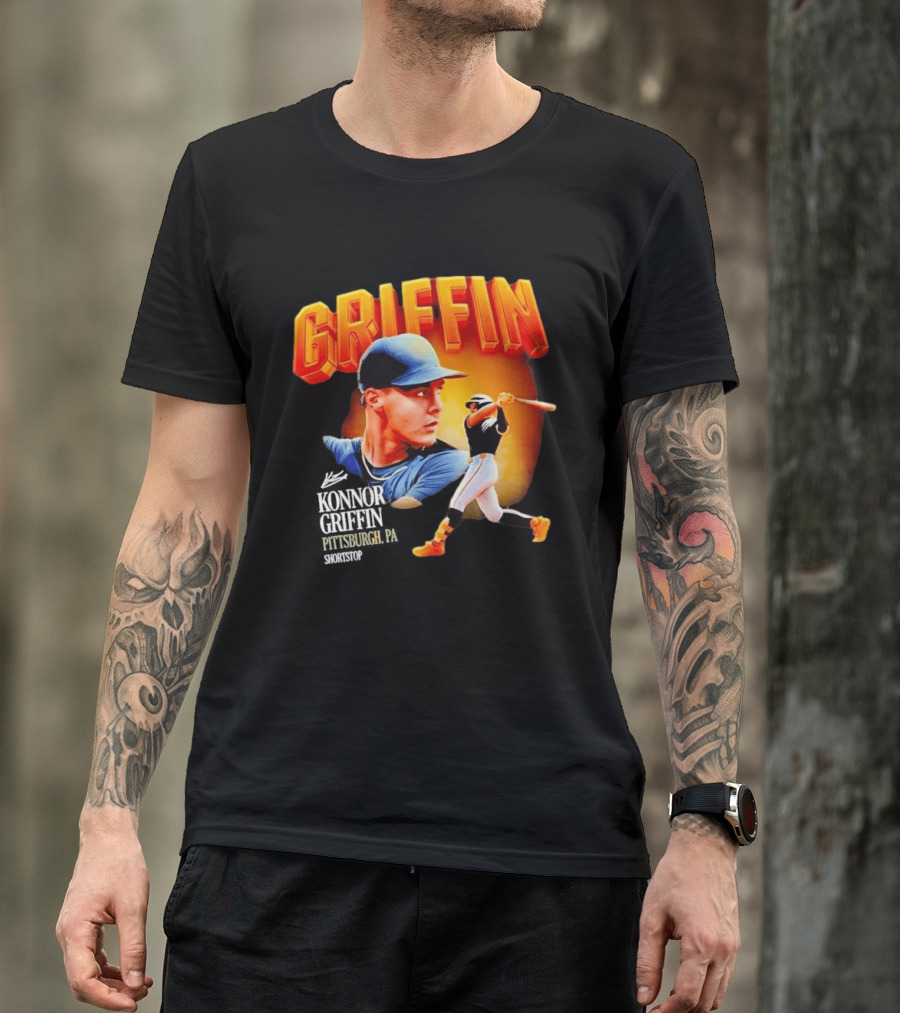 Griffin Pittsburgh Debut Konnor Baseball Shortstop Collage T-Shirt