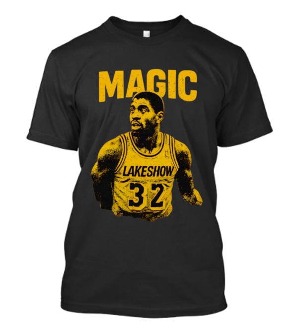 Magic Johnson Lakers Lakeshow 32 Basketball Legend T-Shirt