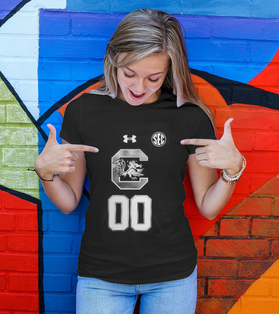 South Carolina Gamecocks Women's Basketball 2026 Uniform Black Custom Under Armour SEC T-Shirt