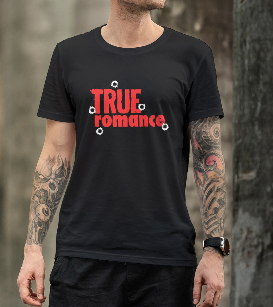 True Romance Bullet Hole Aesthetic T-Shirt