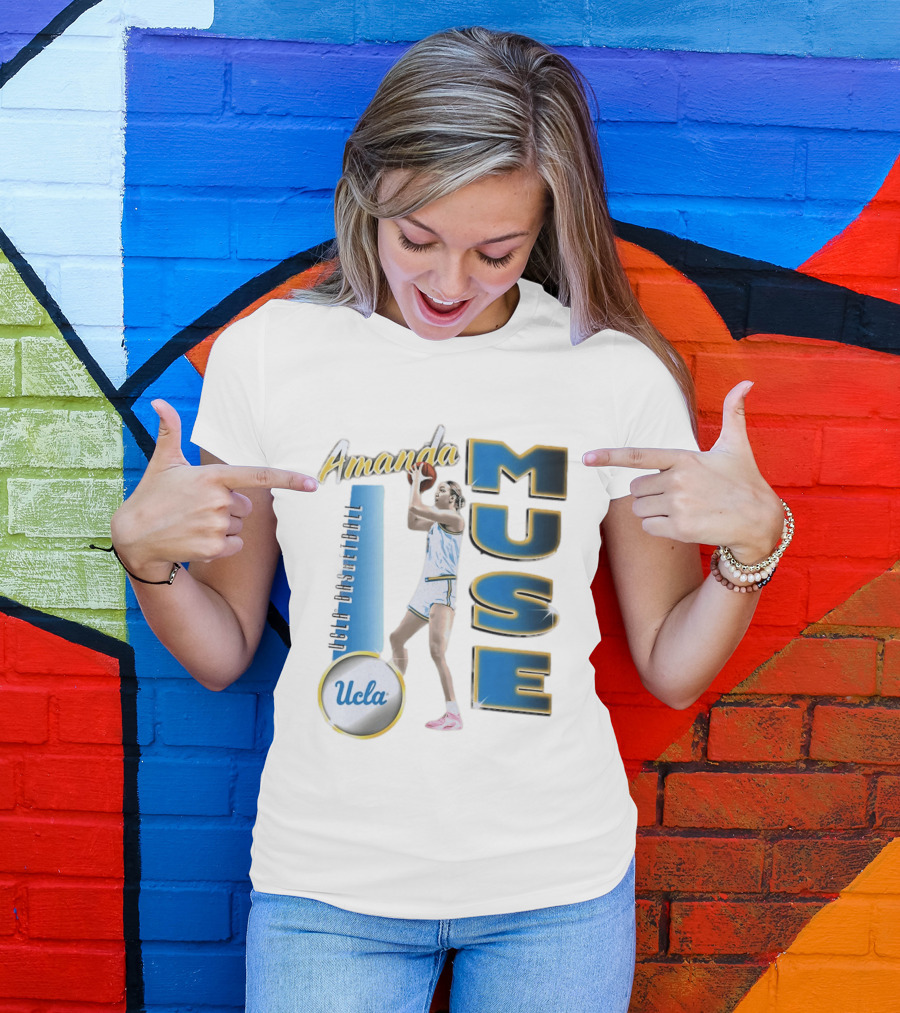 Amanda Muse UCLA Bruins Basketball Player Stylish Blue And Gold T-Shirt