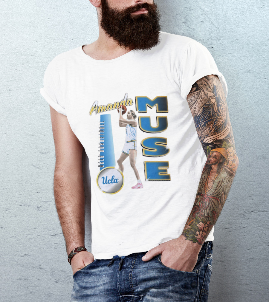 Amanda Muse UCLA Bruins Basketball Player Stylish Blue And Gold T-Shirt