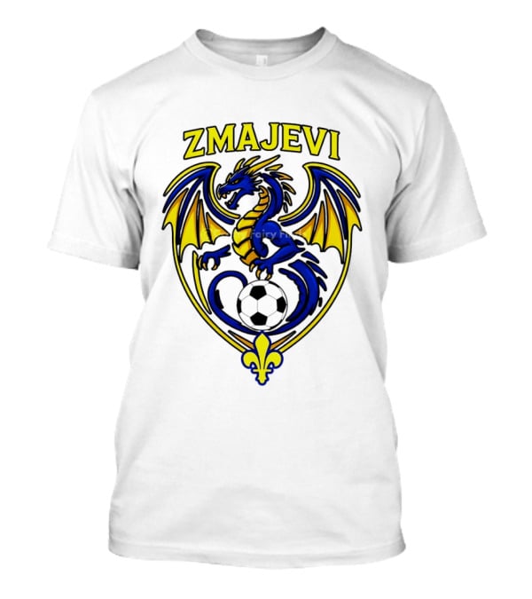 Zmajevi Bosnian Soccer Bosanski Zmajevi Dragon Crest World Cup 2026 T-Shirt