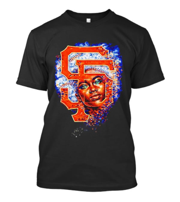 San Francisco Giants Black Heritage Night 2026 Baseball SF Logo Afro T-Shirt