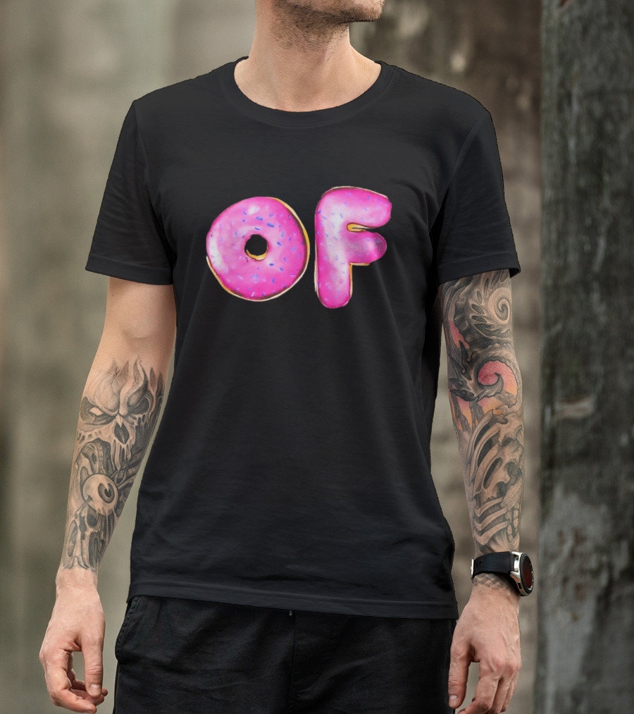 Donut Design OF Pink Sprinkles T-Shirt