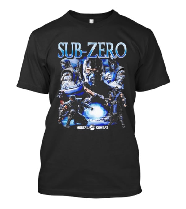 Mortal Kombat Sub Zero Iconic Character Collage T-Shirt