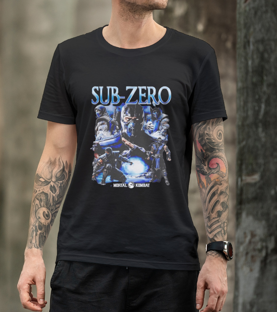 Mortal Kombat Sub Zero Iconic Character Collage T-Shirt