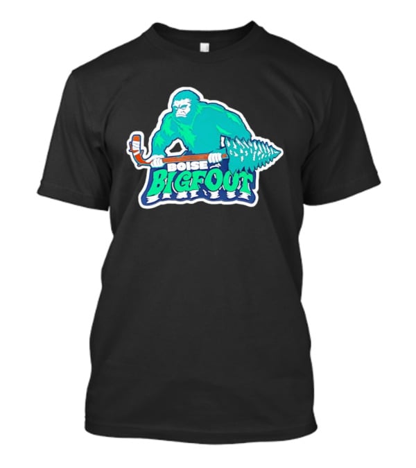 Boise Bigfoot Ice Hockey Team Sasquatch Hockey Stick T-Shirt